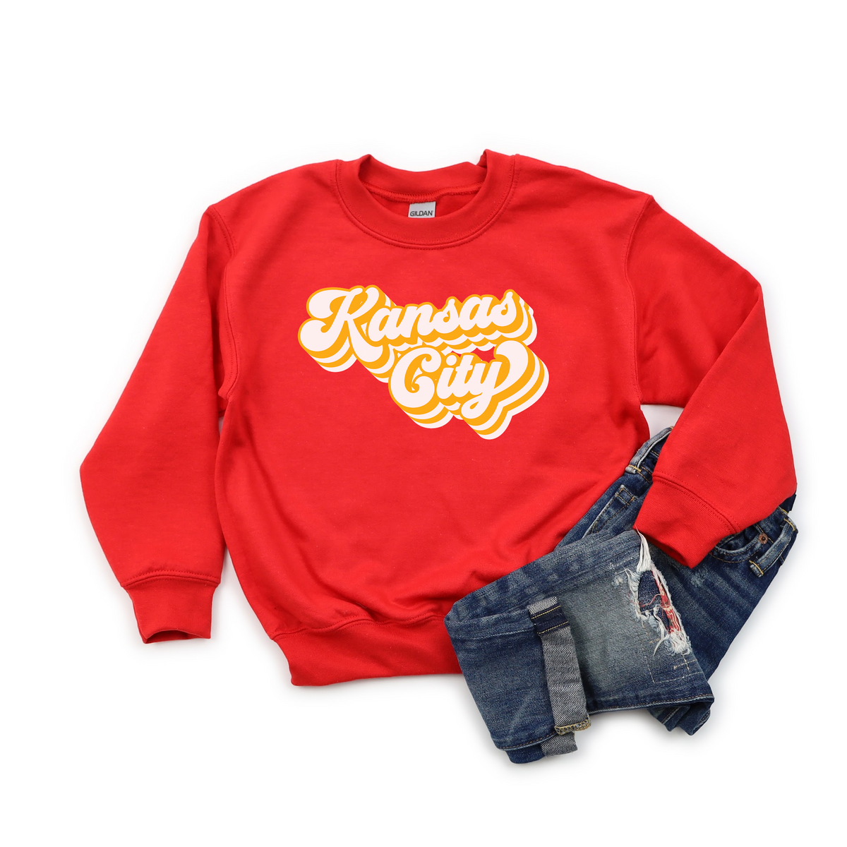 Sweatshirt KC Arrowhead - Adult, Youth, Toddler Sizes – VillageCREW