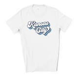 Retro Blue and White Kansas City T-Shirt