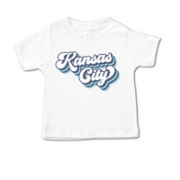 Retro Blue and White Kansas City - Youth, Toddler, Baby