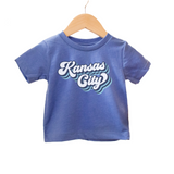 Retro Blue and White Kansas City - Youth, Toddler, Baby