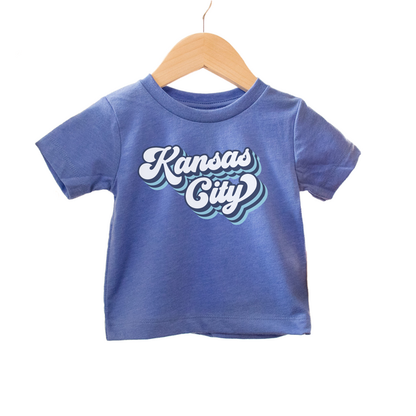 Retro Blue and White Kansas City - Youth, Toddler, Baby