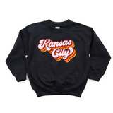 Sweatshirt KC Retro Red, Yellow - Adult, Youth, Toddler Sizes