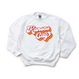 Sweatshirt KC Retro Red, Yellow - Adult, Youth, Toddler Sizes