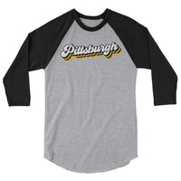 Pittsburgh 3/4 sleeve raglan shirt